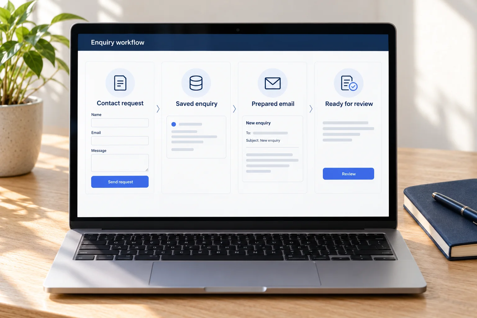 Realistisches Gestaltungsbeispiel für · Automation Start